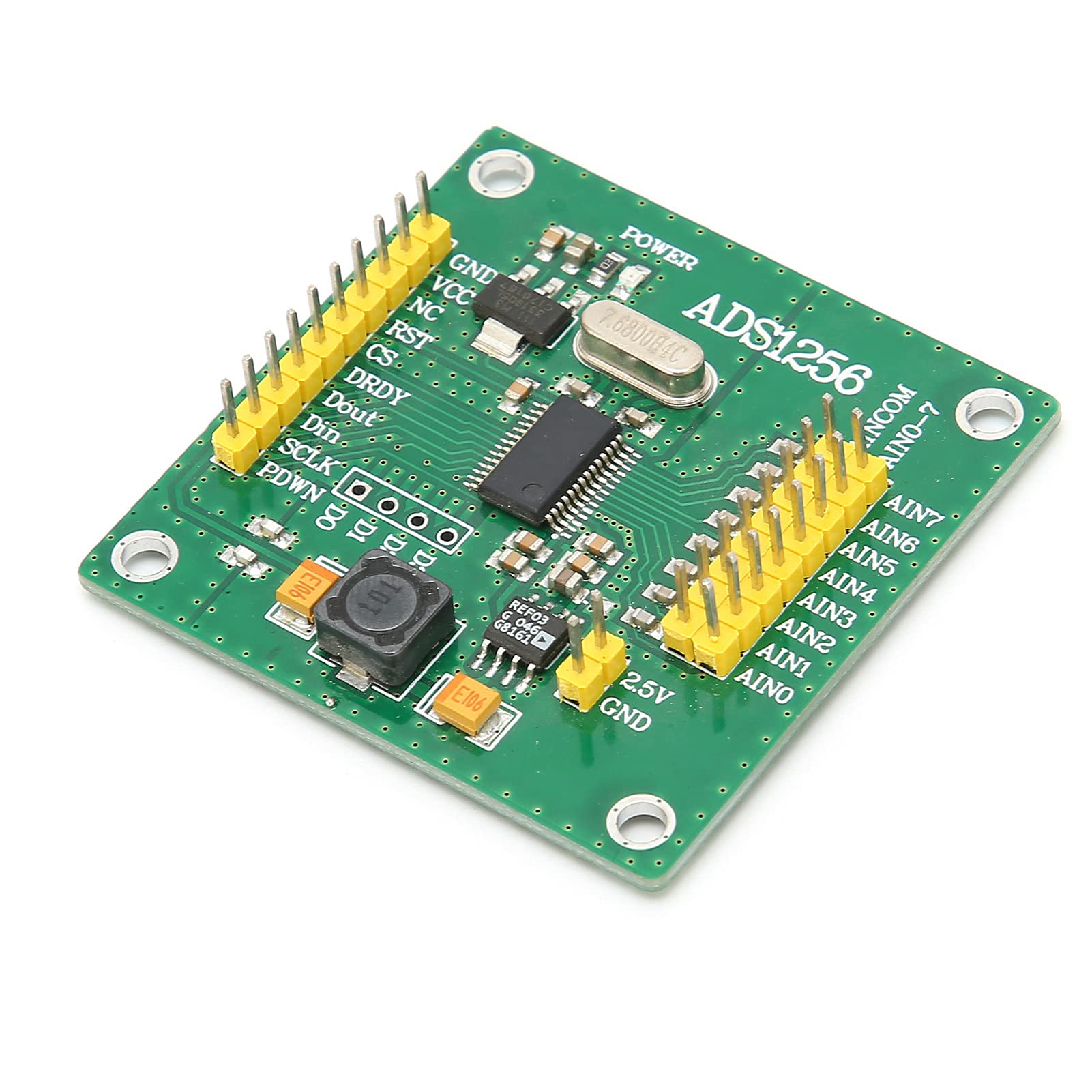 Módulo de Adquisición ADC de 8 Canales de 24 Bits para Conversión Analógica a Digital ADS1256