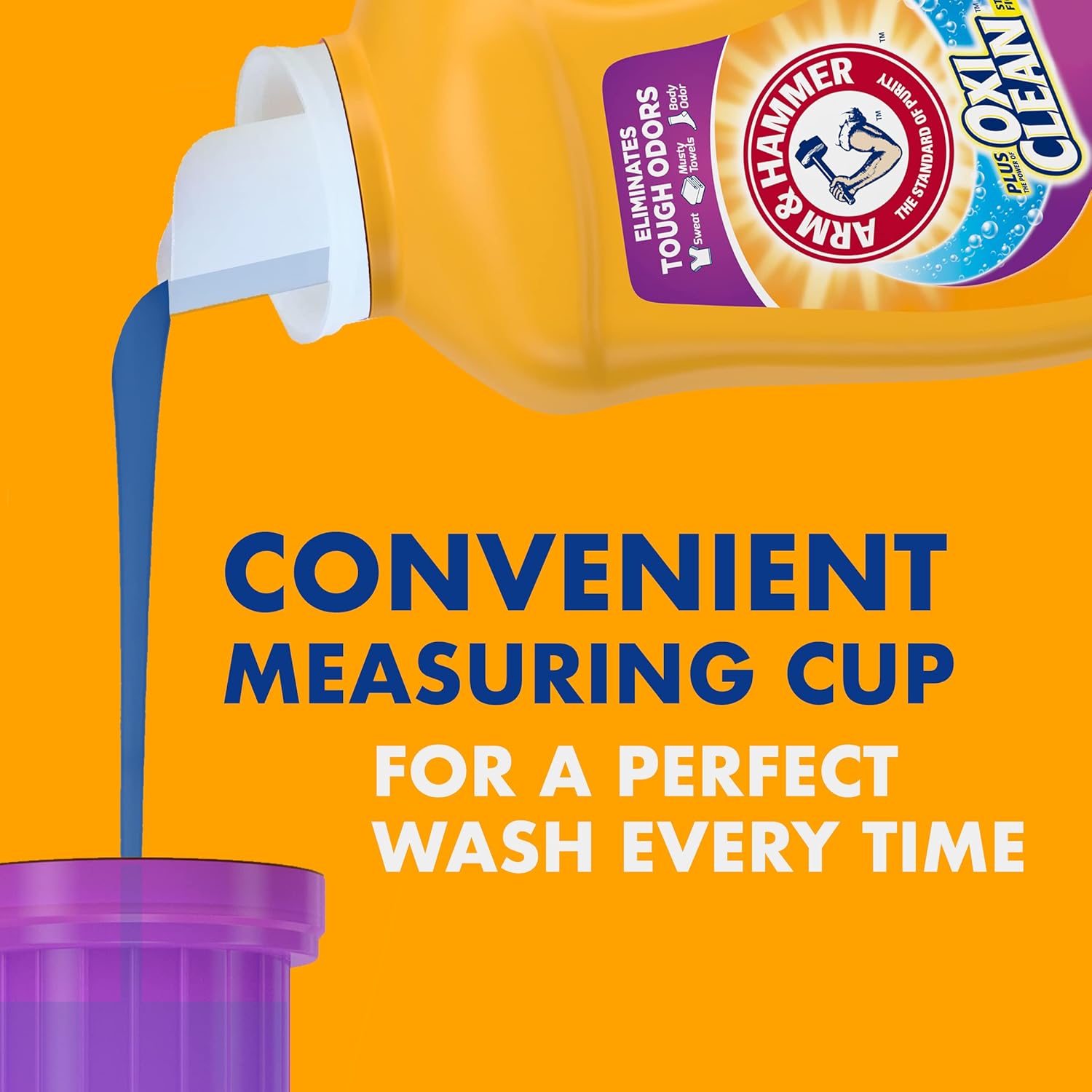 Arm & Hammer 033200975519 Plus OxiClean Odor Blasters Fresh Burst Laundry Detergent, 118.1 Fl Oz (Pack of 1), 118 : Health & Household