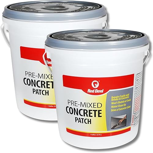 Miniatura 10 de Red Devil 0645 Parche de reparación de concreto, relleno de grietas de cemento, tubo exprimidor de 5.5 onzas, premezclado, paquete de 1, gris