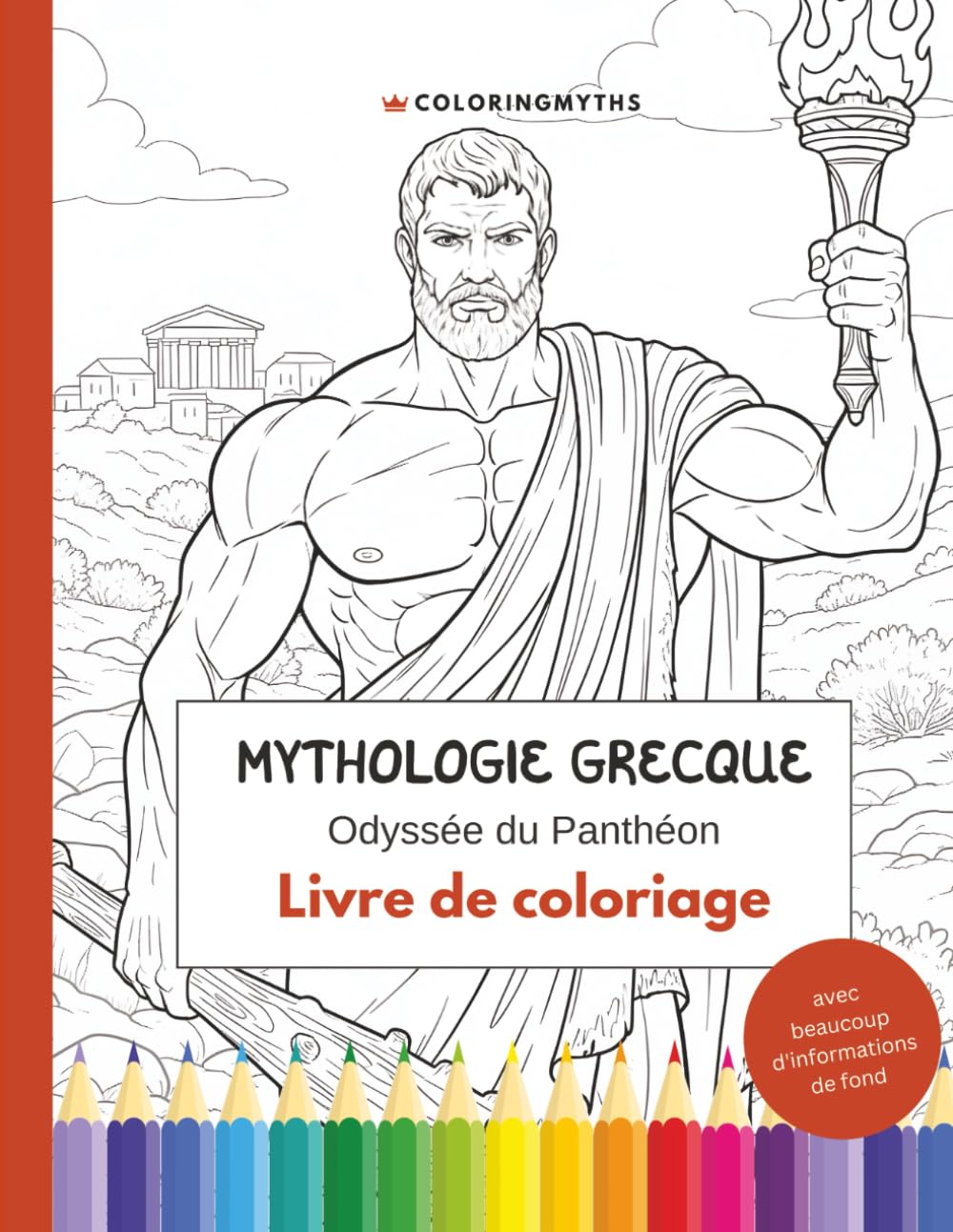 Mythologie grecque - Odyssée du Panthéon: Livre de coloriage (Livres de coloriage mythologiques)