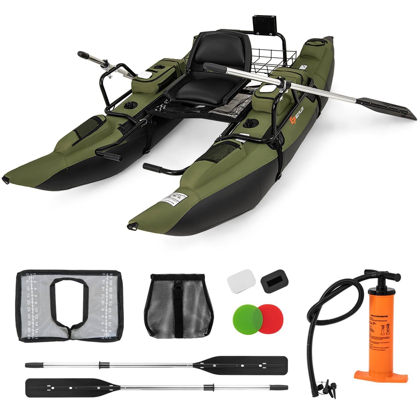 classic accessories pontoon fishing Amazon.com : Goplus Inflatable Fishing Float Tube, Pontoon Boat w/Foldable  Padded Seat, Adjustable Footrest, Pump, Paddles, Fish Ruler, Storage  Basket,Pockets, 400 LBS Load Capacity Adult Belly Boat for Angling : Sports  &