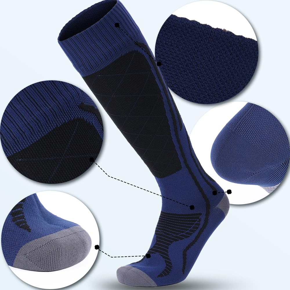 RANDY SUN CoolMax Wasserdichte Socken Herren Damen, Atmungsaktiv & Kältebeständig für Outdoor, Wassersport, Wandern, Radfahren, Skifahren - Allwetter-Funktionssocken