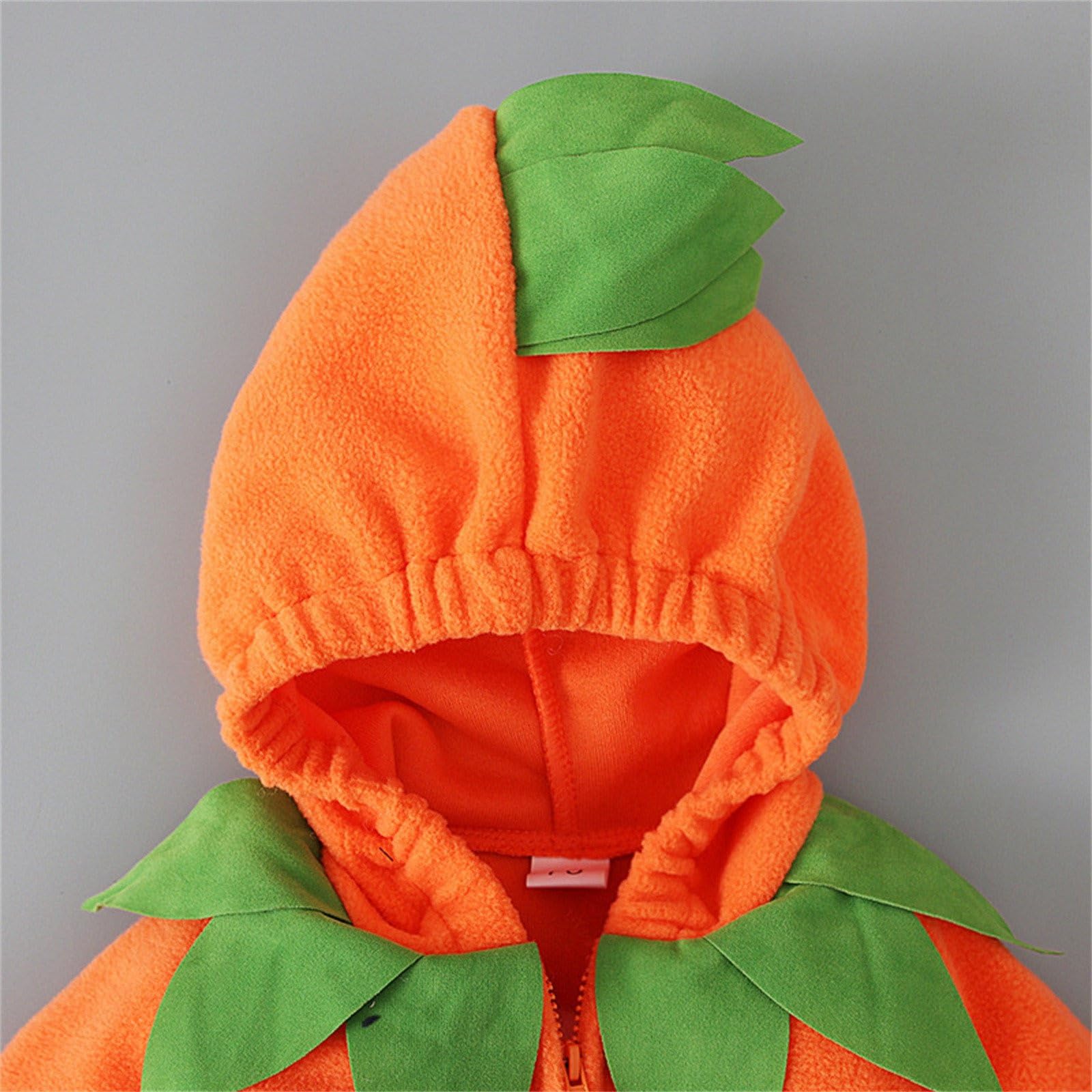 Deguisement Halloween Bebe, Deguisement Citrouille Bebe, Halloween Bébé Fille Garçon Cosplay, Costume Citrouille à Capuche Et Pantalon Rayé pour Bébés de 0 à 24 Mois