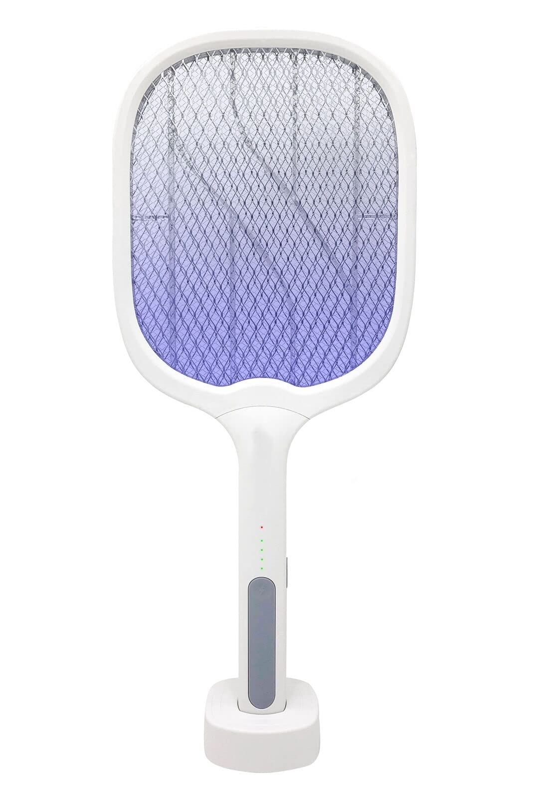 Racchetta Elettrica Insetticida USB Ricaricabile Con Luce UV Antizanzare - 3 Strati Di Rete Di Sicurezza, Luce Violetta 360-400nm, Per Interni Ed Esterni