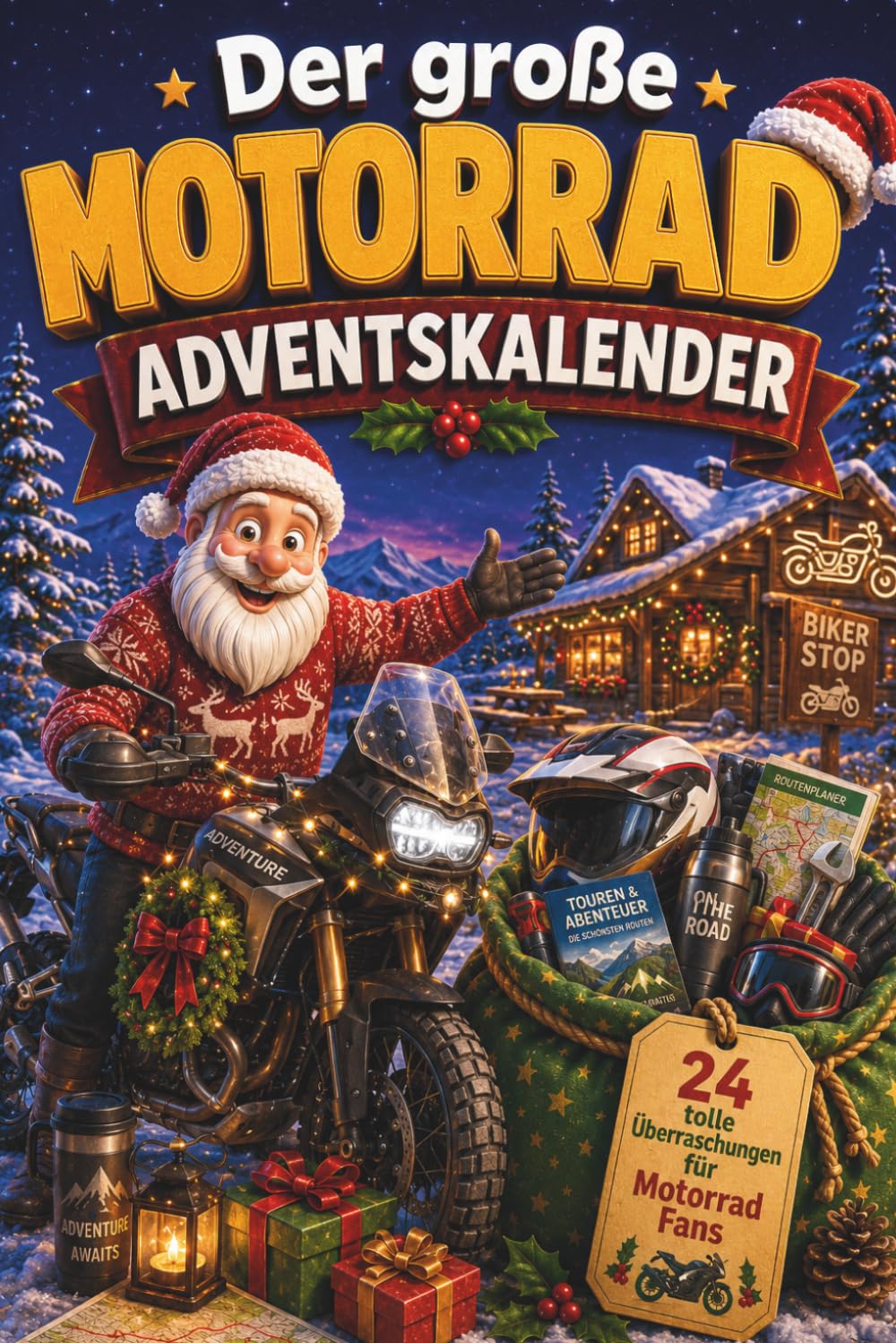Der große Motorrad Adventskalender: 24 Tage voller Rätsel, Fakten, Quiz & Mitmachseiten