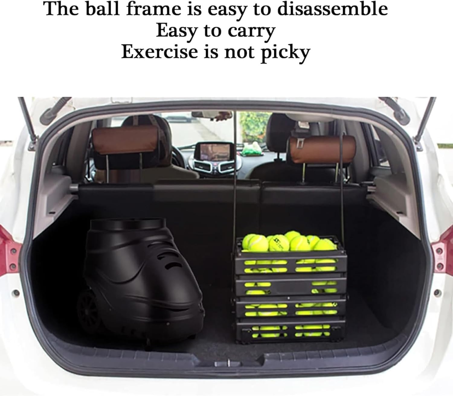 Tennis Ball Machine, Tennis Trainer with Lithium Battery and Remote Control Equipment, Automatic Tennis Ball Launcher, Tennis Practice Equipment for Solo Training Sports