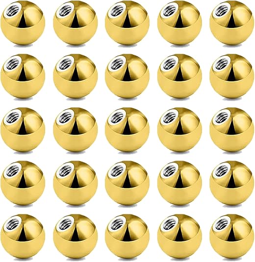 Piercing Barbell Per Interno Titanio Astm F-136 (Orecchio,Lingua,Capezzolo - Foto 3