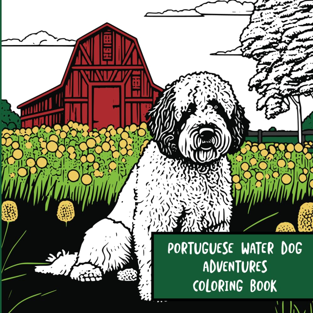 Portuguese Water Dog Adventures: Coloring Book