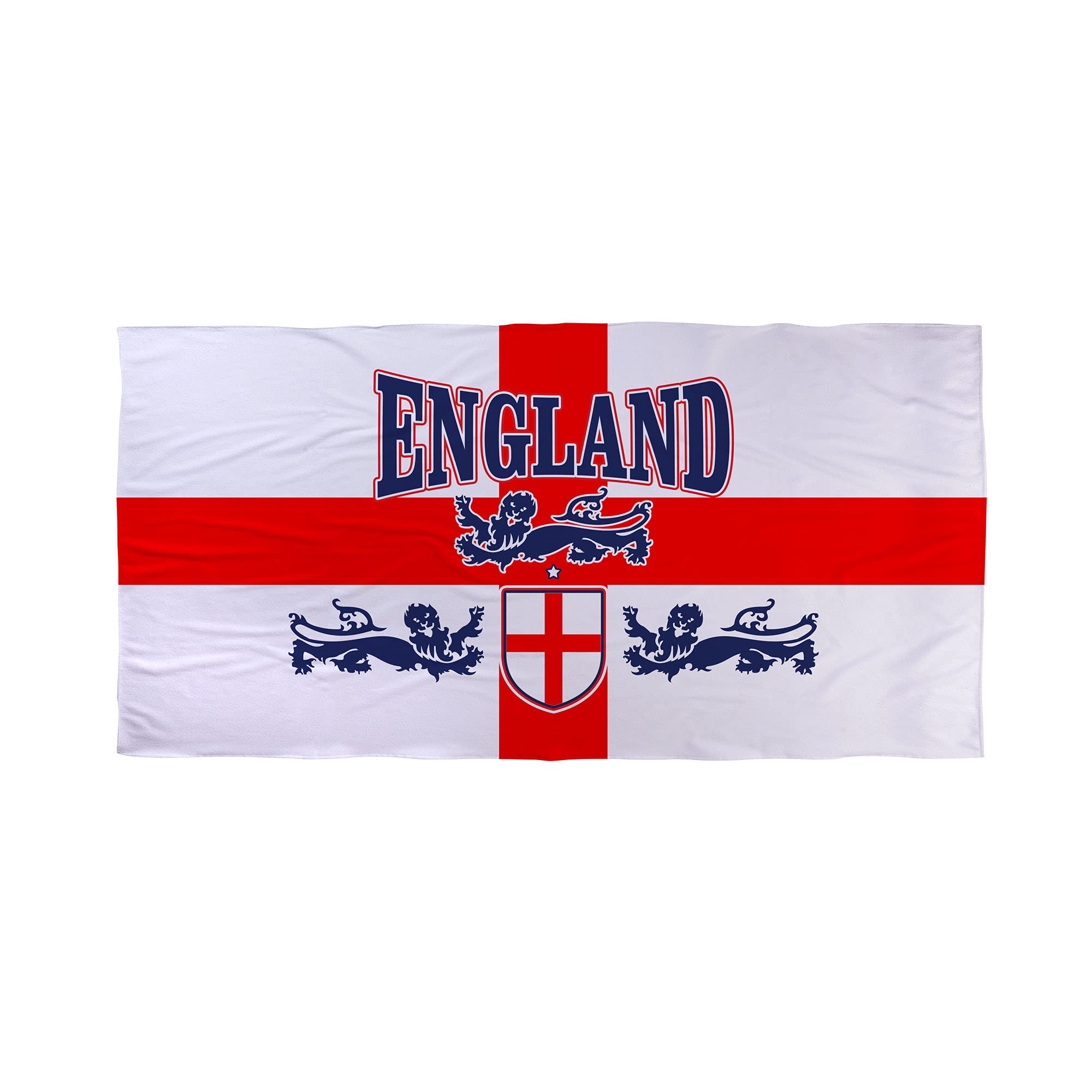 L&S PRINTS FOAM DESIGNS 58x28 England - St George - 3 Lions - Beach Towel