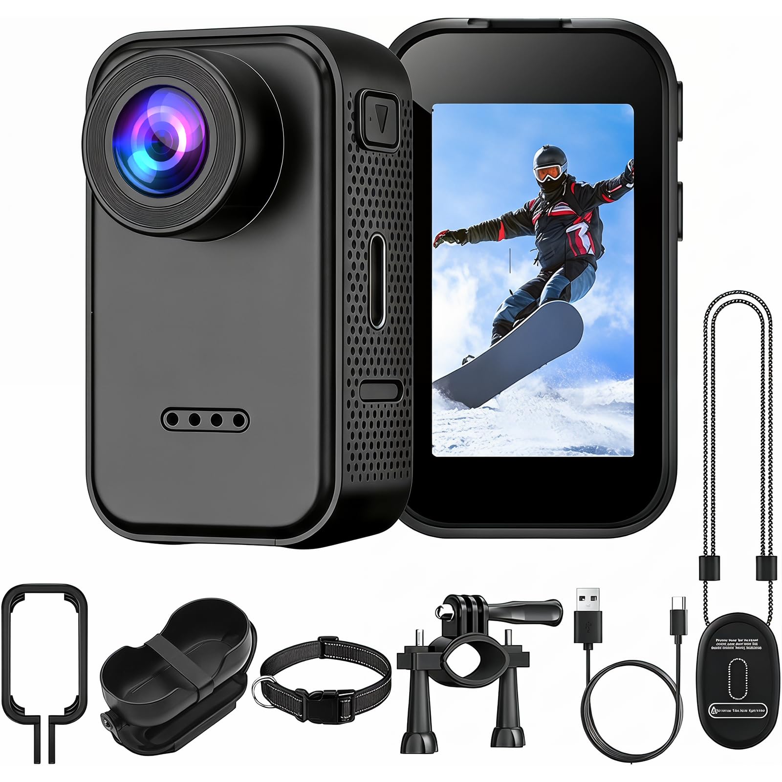 1080P Mini Body Camera, Thumb Action Camera, Tiny Size, Mount Anywhere Thumb Size Hands Free Recording POV Camera for Travel, Cycling, Sports, Pets, Outdoor Adventures-picture-31