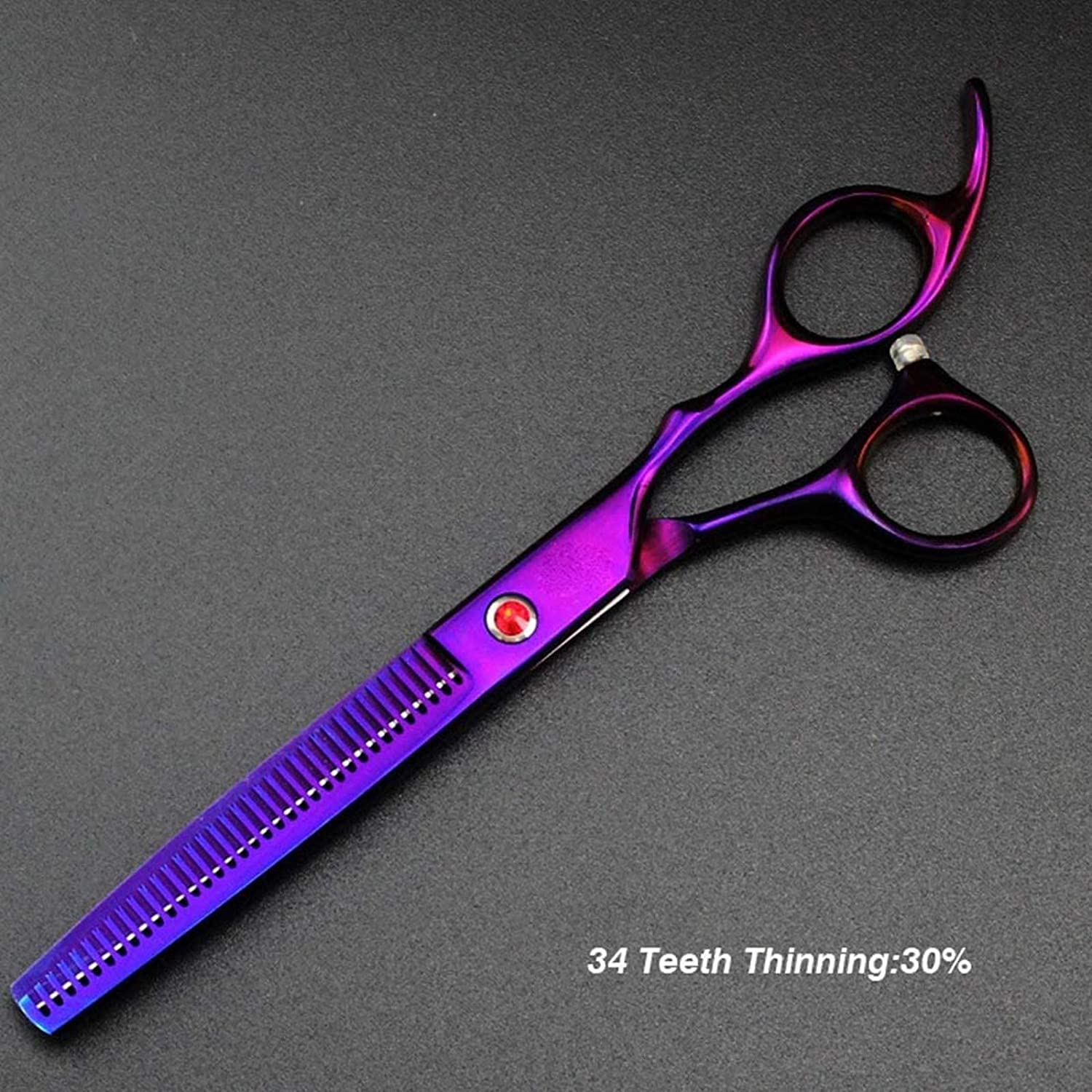 Tijeras Peluqueria Canina, Corte Curvado recto Tijeras de adelgazamiento Perro Cat Tijeras Kits Perros Tijeras Conjunto Puppy Cabello Trimmer