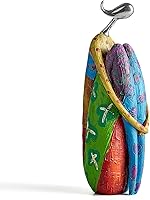 Octdays Abstract Female Sculpture Figurine - Colorful Modern Woman Statue for Living Room, Office Shelf Decor - Durable Resin Art Accents