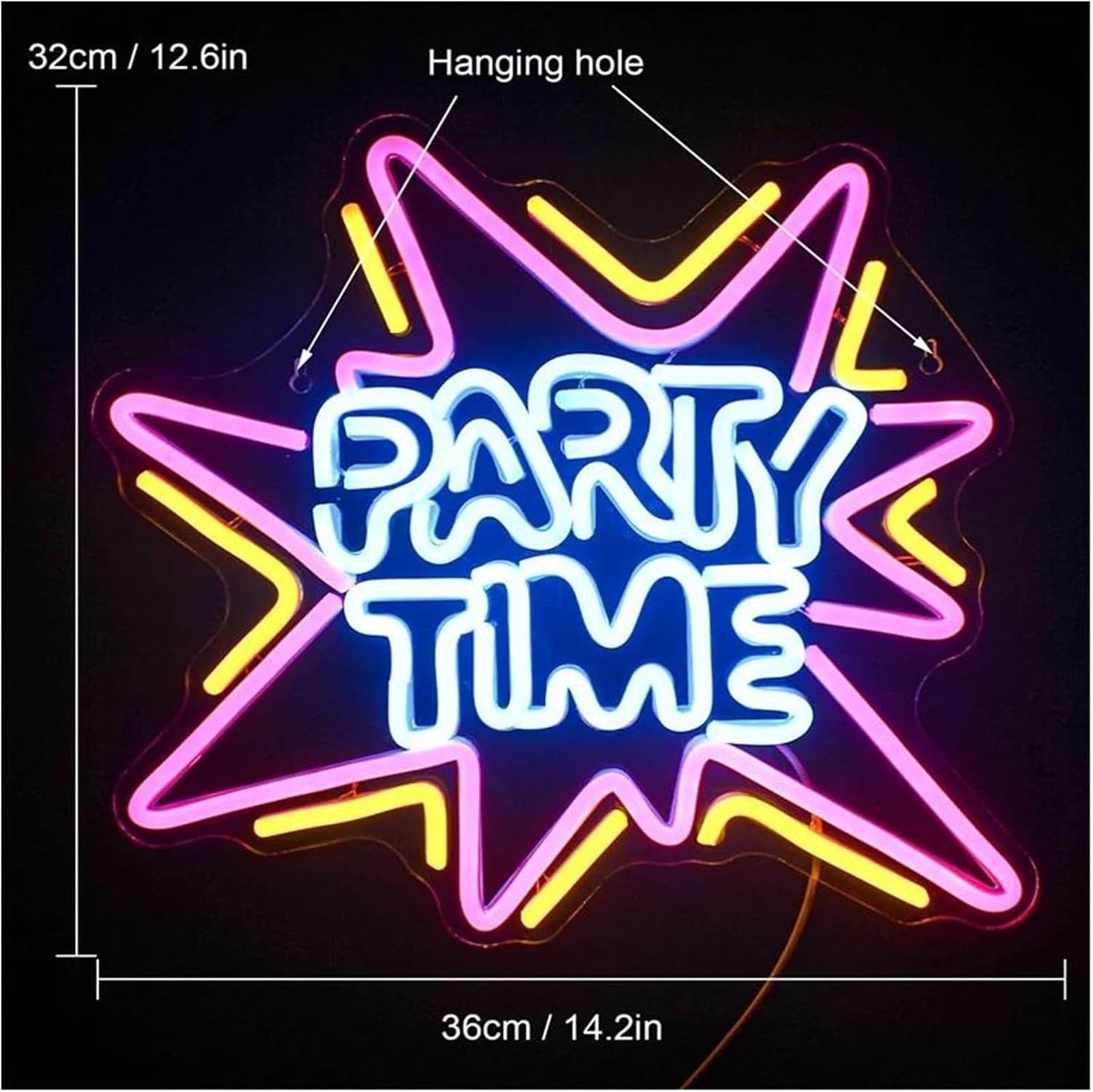 Luz de neón Letras coloridas para iluminación interior, fiestas, letreros de neón para cumpleaños y bodas