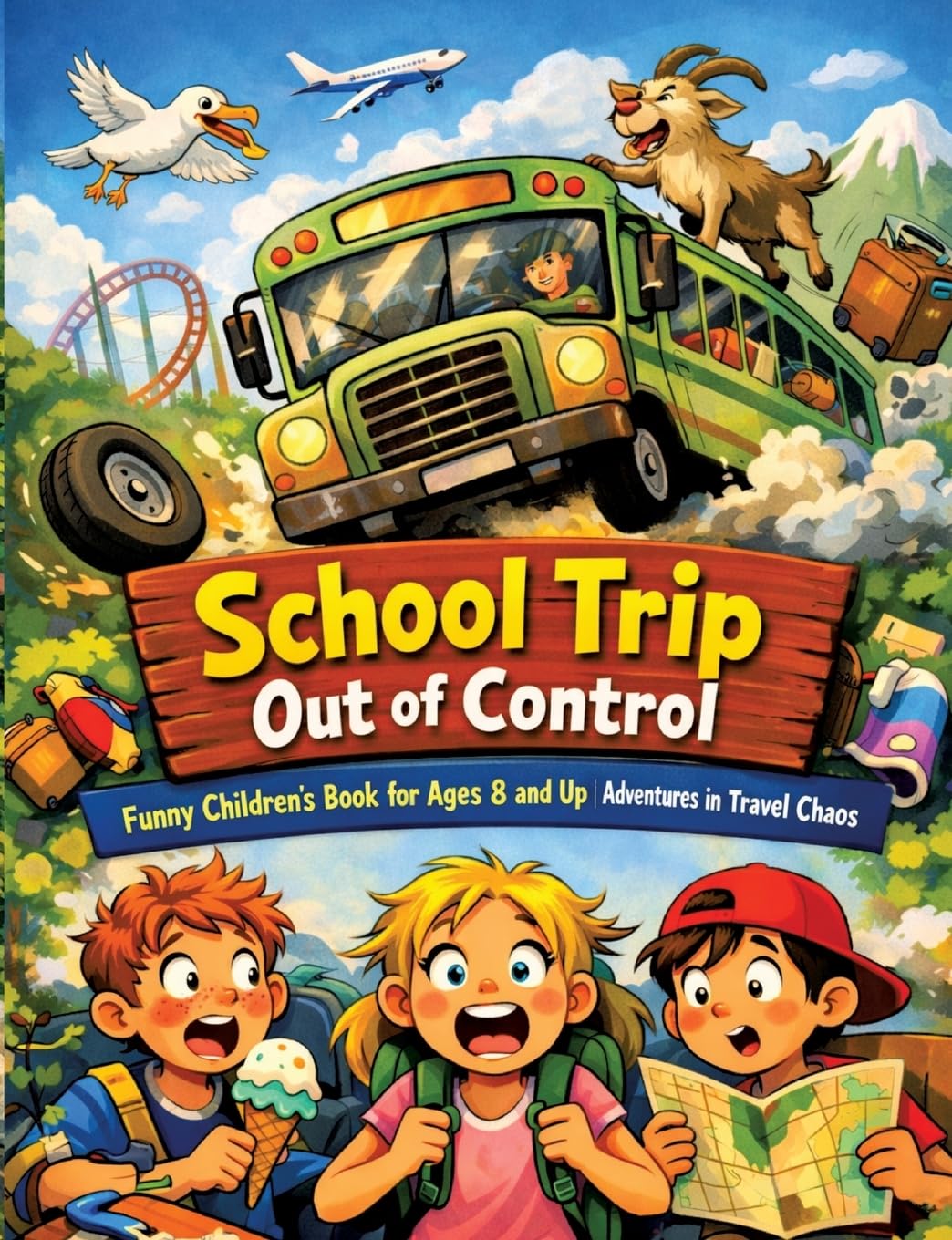 School trip out of control: Funny children's book for ages 8 and up Adventures in travel chaos