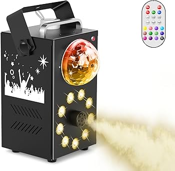 Amazon.co.jp: U`King 9LED スモークマシン 2 in 1 フォグマシン 700W