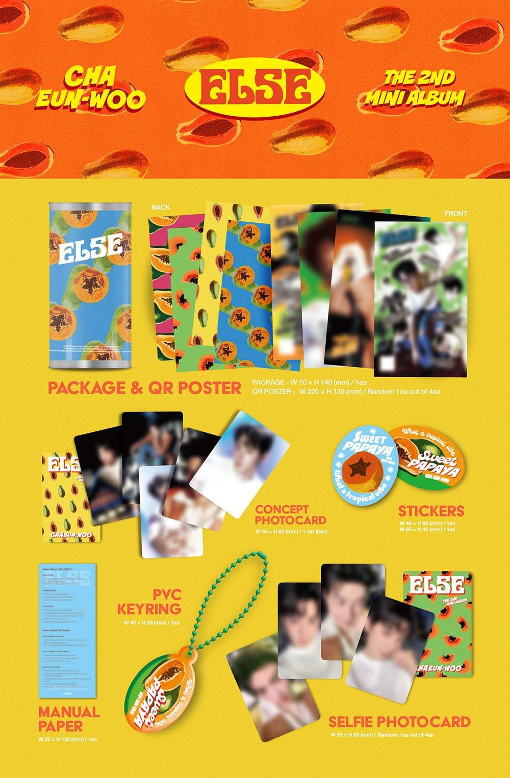 Amazon.co.jp: CHA EUN WOO (チャウヌ of ASTRO) - 2nd Mini [ ELSE