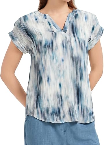 KYAL KNOW YOU ARE LOVED Women's Dressy Floral Printed Tops Summer Business Casua