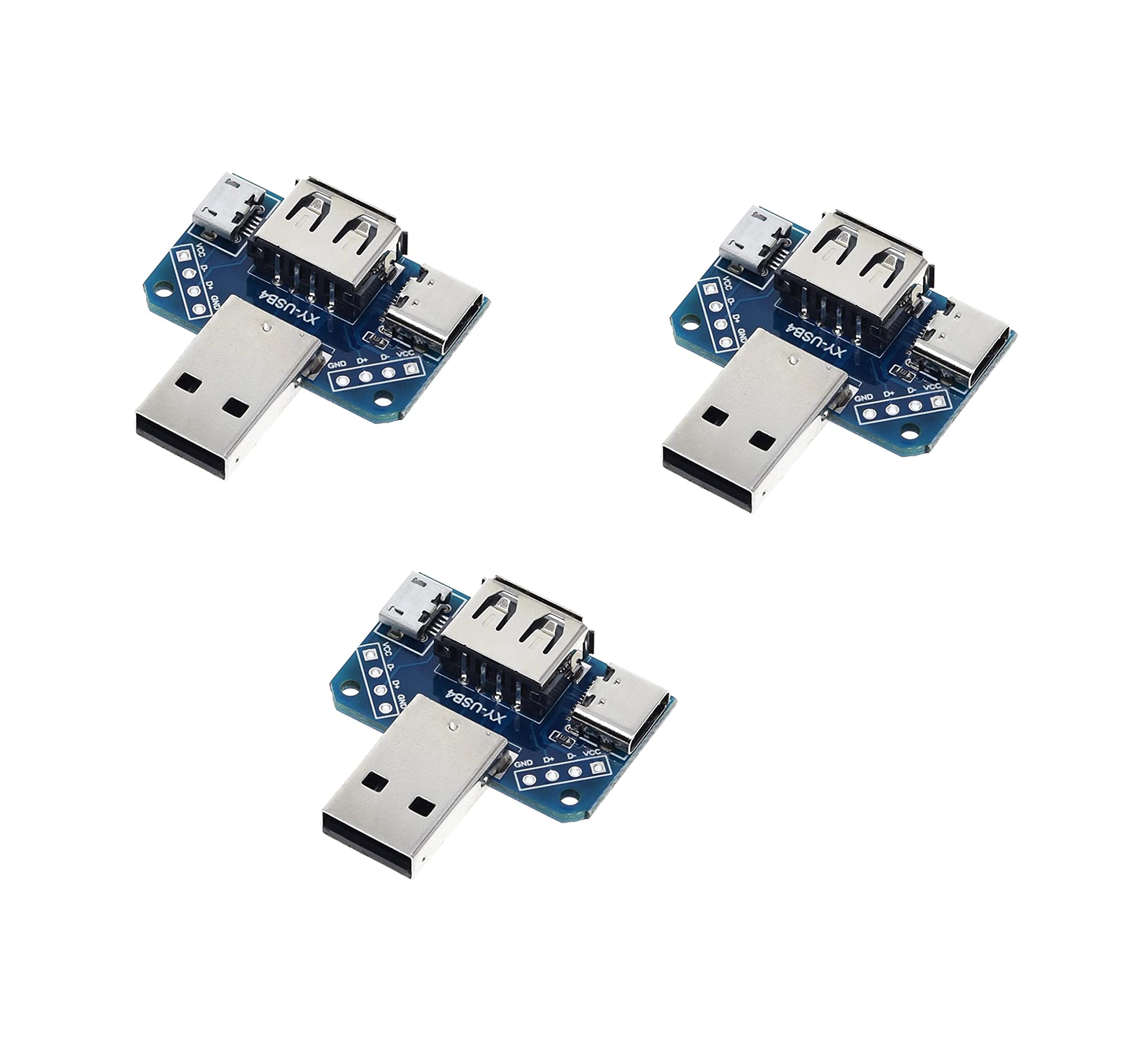 xcluma Type C 2.54mm Micro 4P USB Adapter Board M to F Connector Adapter (Pack of 3) (B09VKQXDTF) Amazon Price History, Amazon Price Tracker