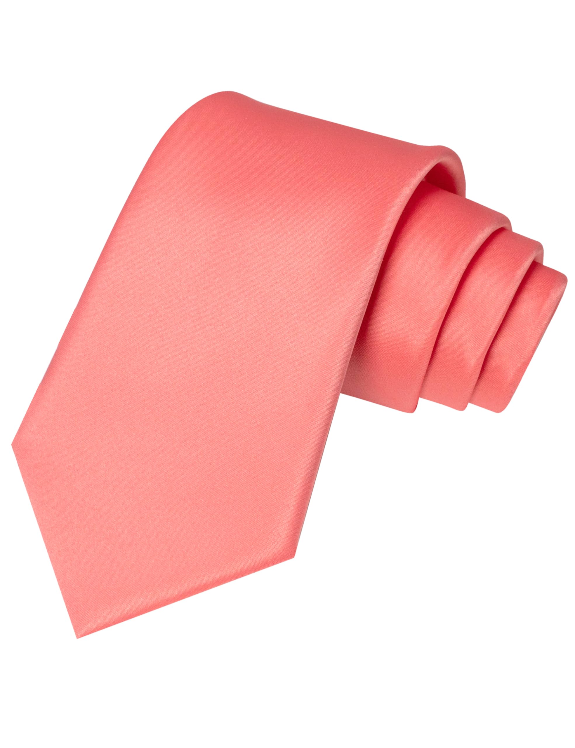 JEMYGINS Solid Color Tie Mens Necktie for Business and Wedding — view 17