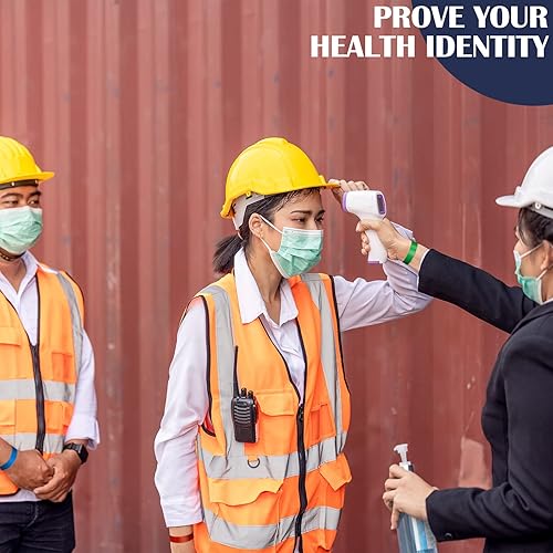 Vista 40 de Epakh 600 pulseras de papel de neón, impermeables, para eventos, ligeras, para conciertos, pulseras adhesivas de color neón para fiestas