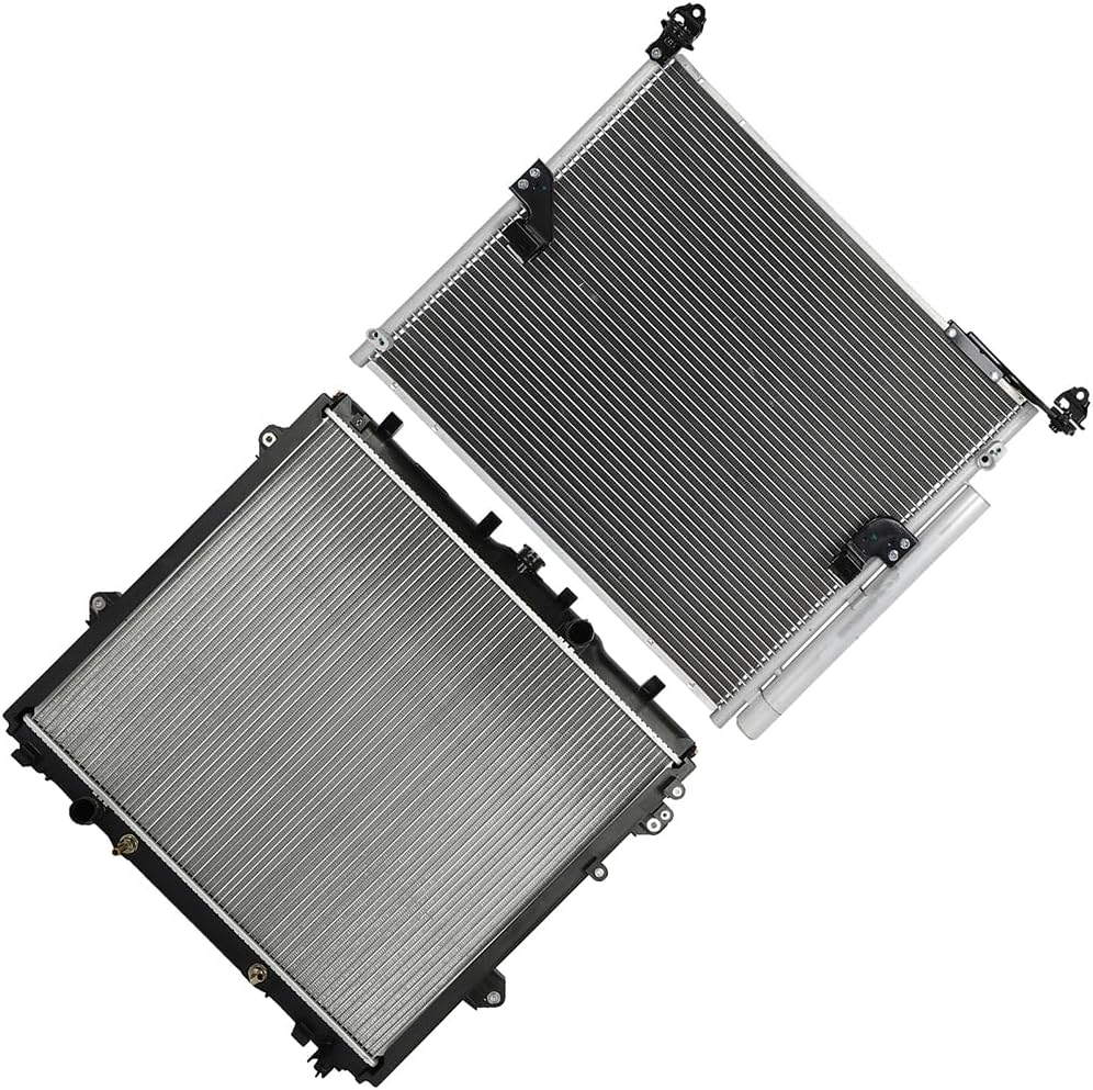 OCPTY Aluminum Radiator Replacement 2010-2020 for Toyota for 4Runner Plastic Radiator Auto Parts Complete radiator Radiator Engine Coolant Radiator Assembly Radiator