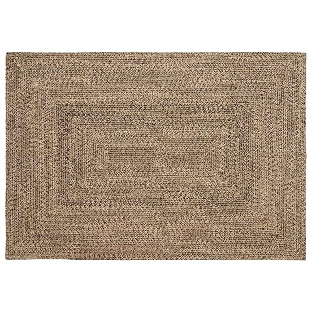 Alfombra de yute natural moderna y fácil de limpiar LoogCape de 120x170 cm