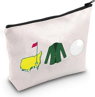PYOUL Green Merch Golf Gifts Golf Zipper Makeup Bag Masters Golf Party Gift (Green Masters B EU)