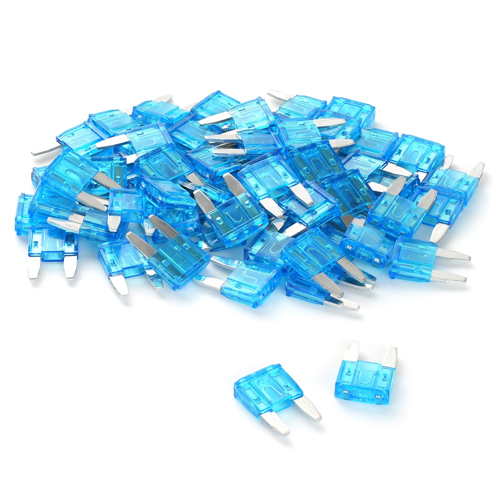 (60Pcs) 15 Amp Mini Car Fuses, 15A Automotive Fuses, Blade Fuse for Car/RV/Truck/SUV/Motorcycle/Boat