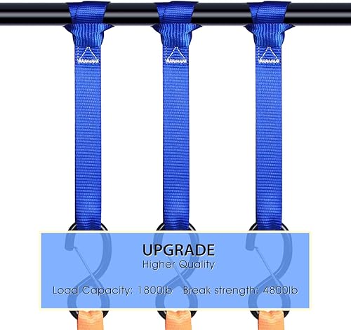 Miniatura 3 de JCHL - Correas de sujeción de lazo suave y resistentes para asegurar ATV, UTV, motocicletas, scooters, motocicletas, bicicletas de montaña, equipo