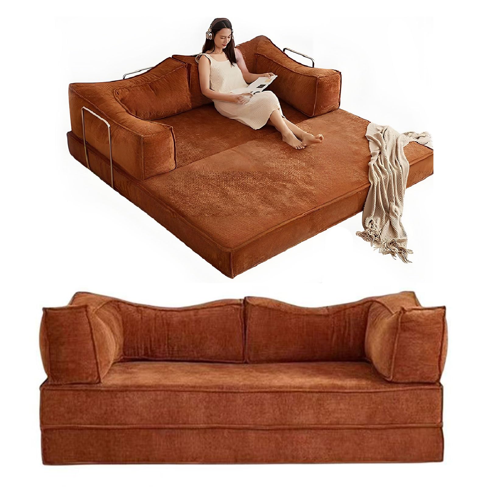 変身／couch>>case Cutyoung Sofa in a Box, Memory Foam 3-Seater Couch, Modern