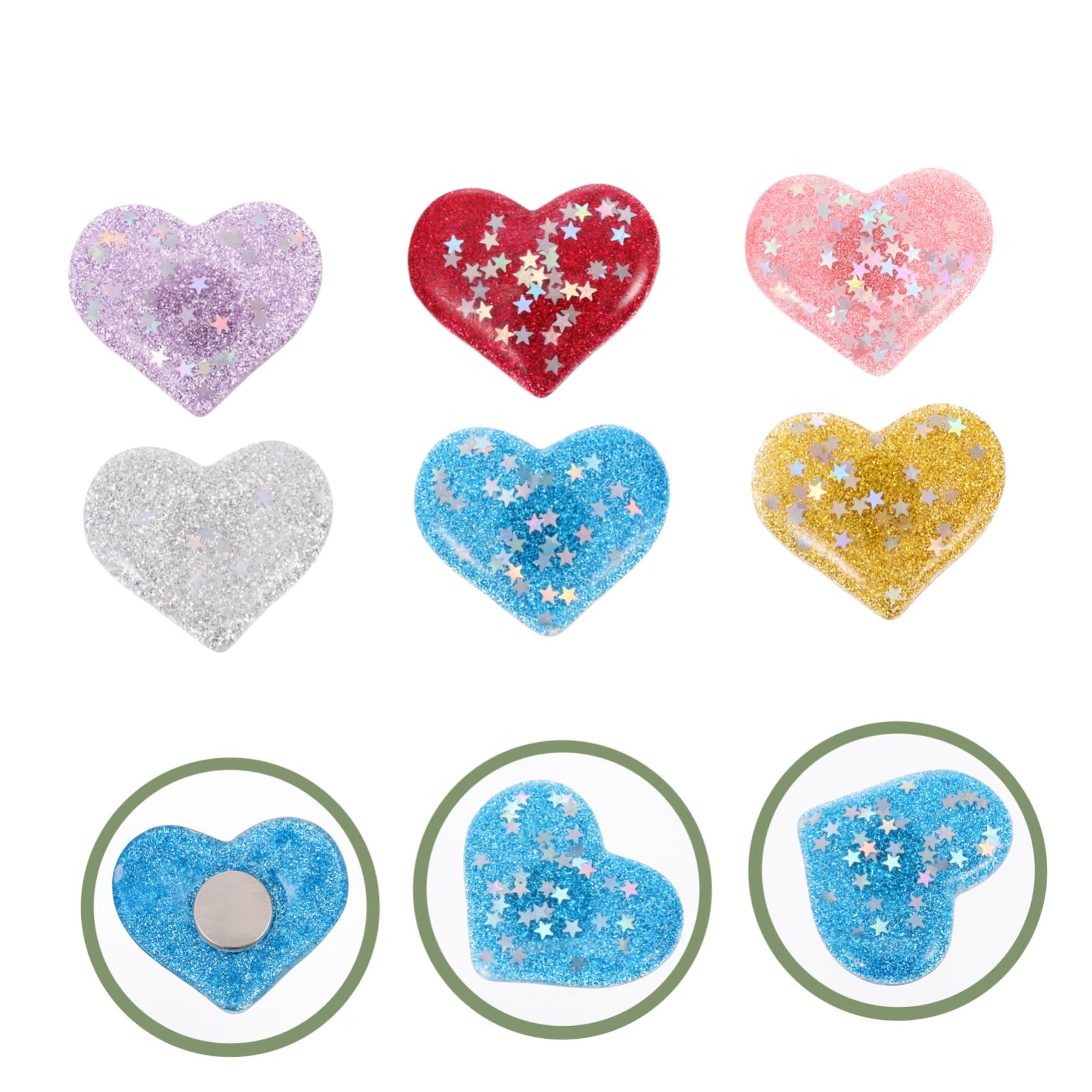 COHEALI 3 Set di Strumenti per Pittura Artistica con Diamanti Fissatori A Forma di Cuore Supporti Robusti per Lavori Artigianali per Principianti 6 Pezzi*3