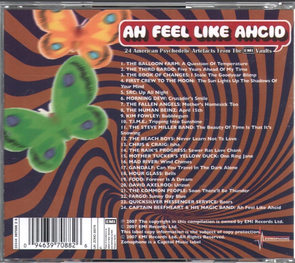 Ah Feel Like Ahcid! - 24 American Psychedelic Artefacts From The EMI Vaults
