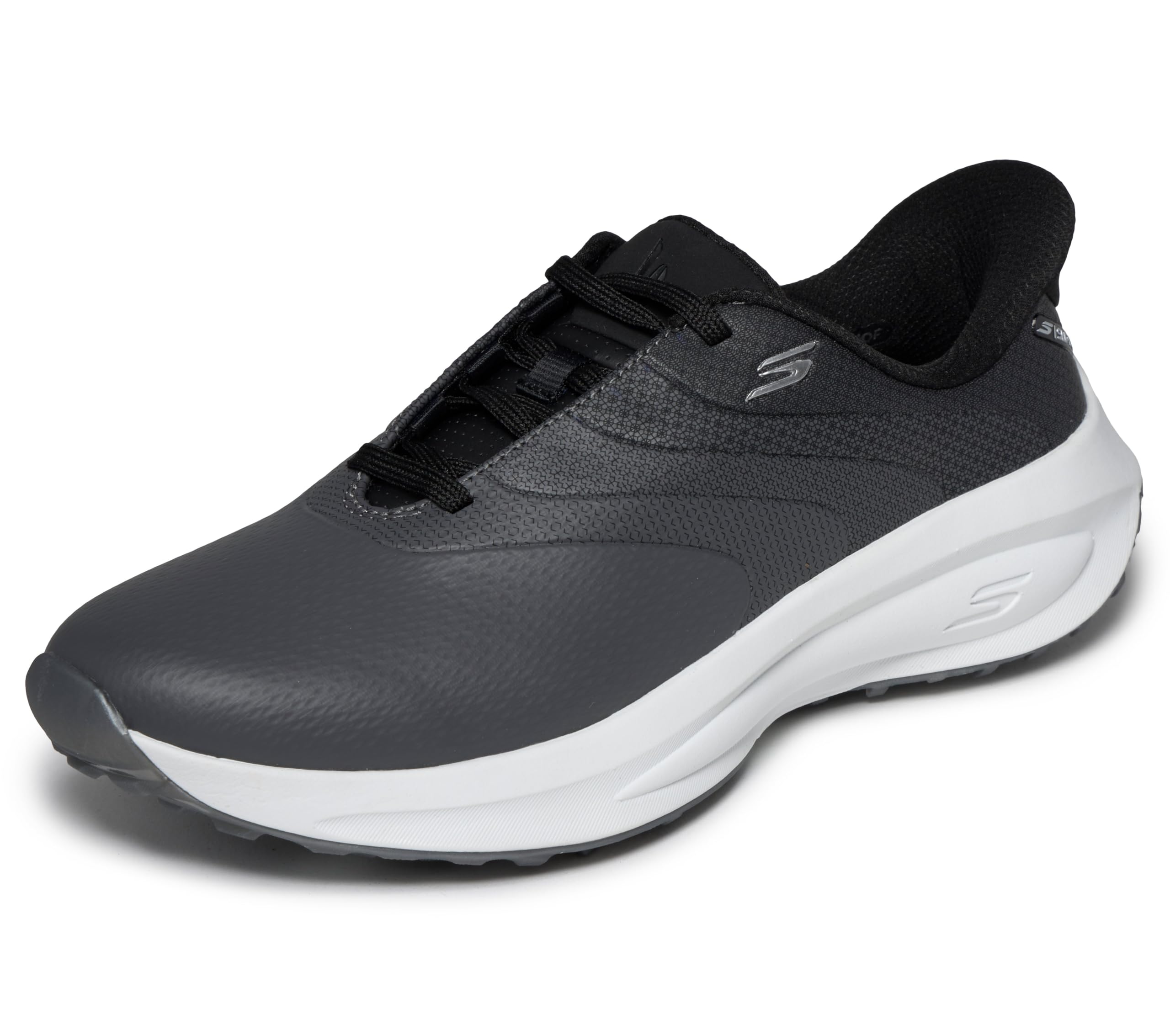 Skechers Women's Go Golf Women's Synthetic Upper Lace Up Spike Less Golf Shoe Slip-in Trainers, Black, 4.5 UK