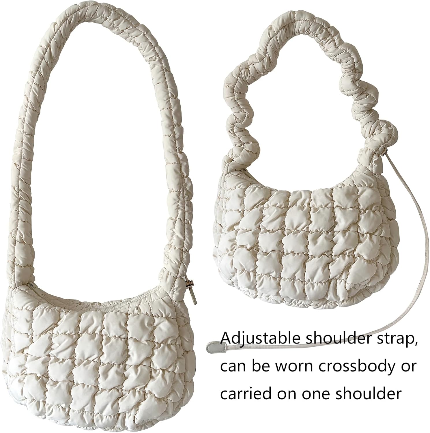 cloud bag small quilted crossbody bags for women puffer crossbody bag for girls small puffy hobo bag