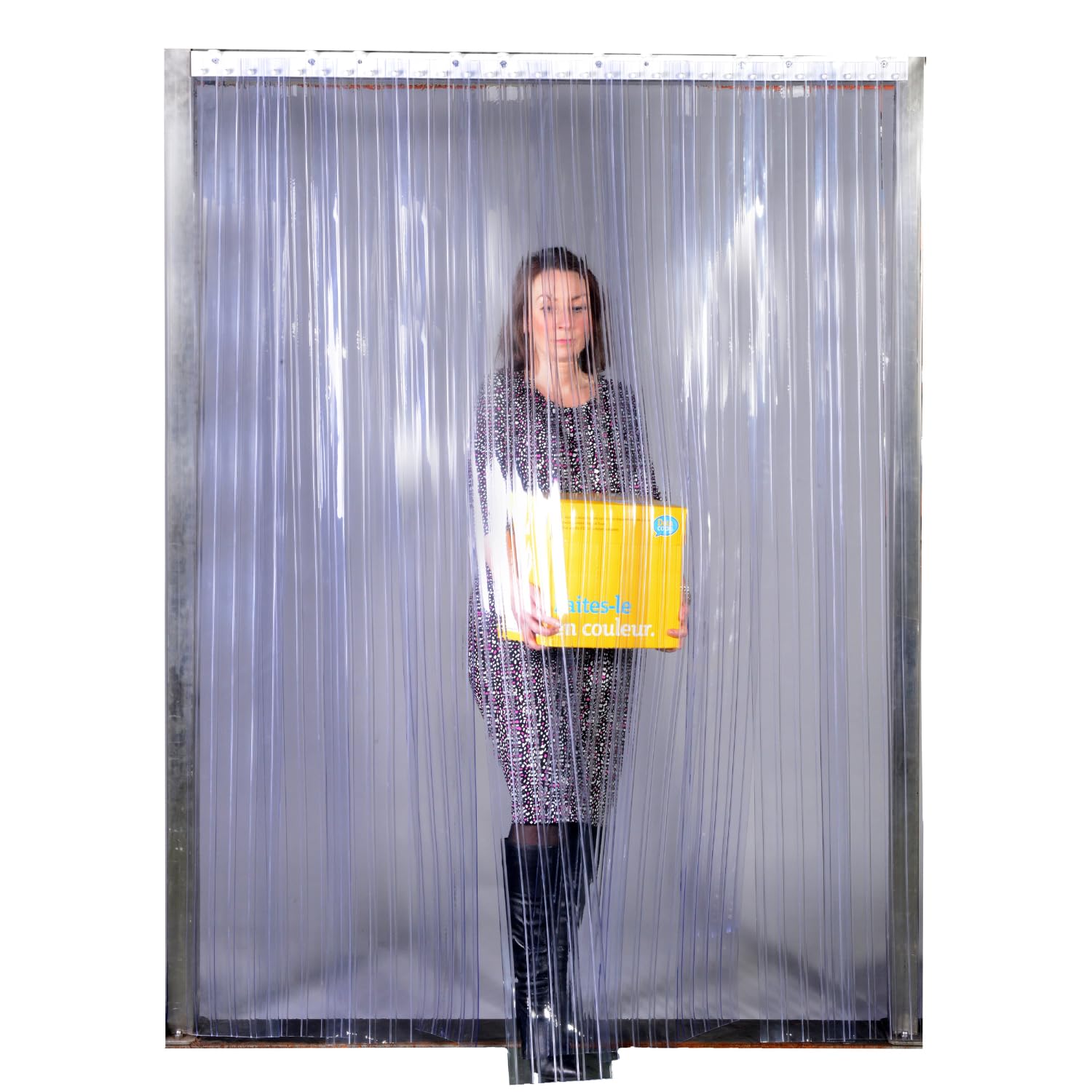 Rayflex GroupRapid Assemble 1.2m W x 2.15m H PVC Strip Curtain Kit 35-50% Savings On Energy Bills. Provide Contamination Control, Easy To Clean & Assemble. Approximately 50% Overlap (Medium)