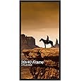Americanflat 20x40 Picture Frame with Polished Plexiglass - Black Picture Frame - Wide Photo Frames Made of Engineered Wood for Vertical or Horizontal Wall Display - Epic Collection - Black