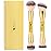 DUcare Makeup Brushes 2Pcs Double Ended Foundation Contour Bronzer Setting Powder and Blush Brush ideal for cream or powder