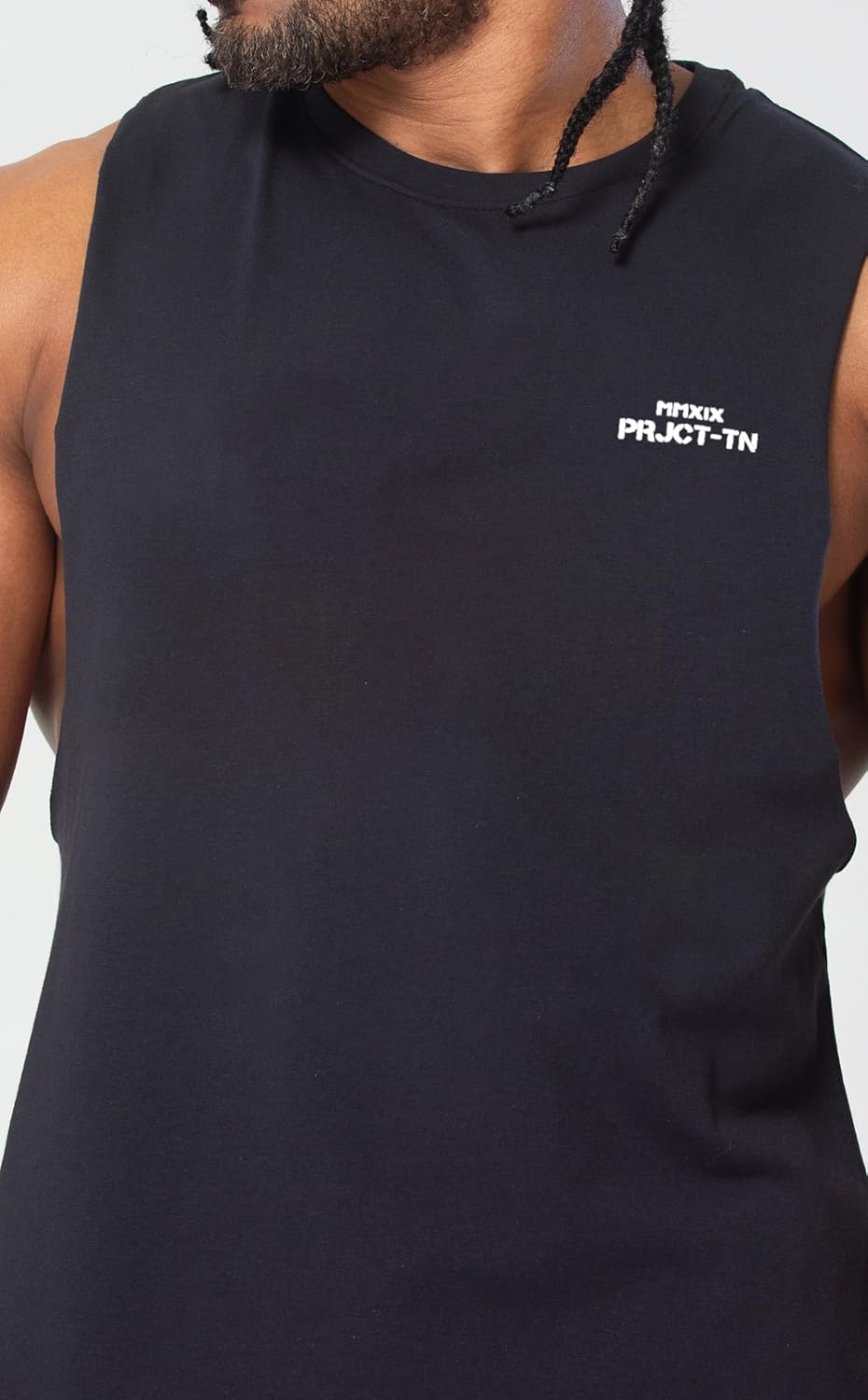 Men's Workout Drop Arm Tank Top Cut Off Sleeveless Gym Shirts - Image 5