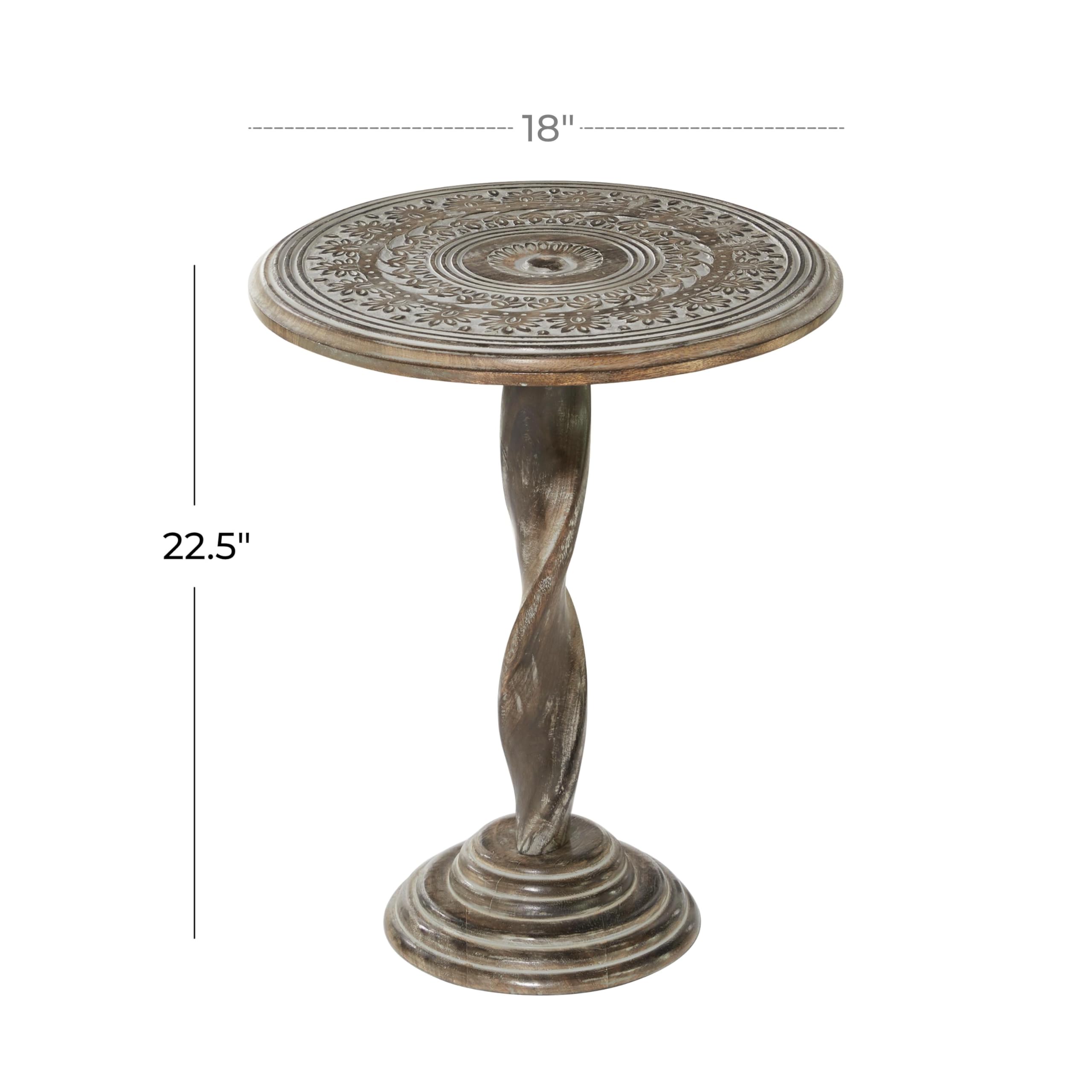 Amazon｜Deco 79 木製フローラル ハンドメイド 複雑に彫られた