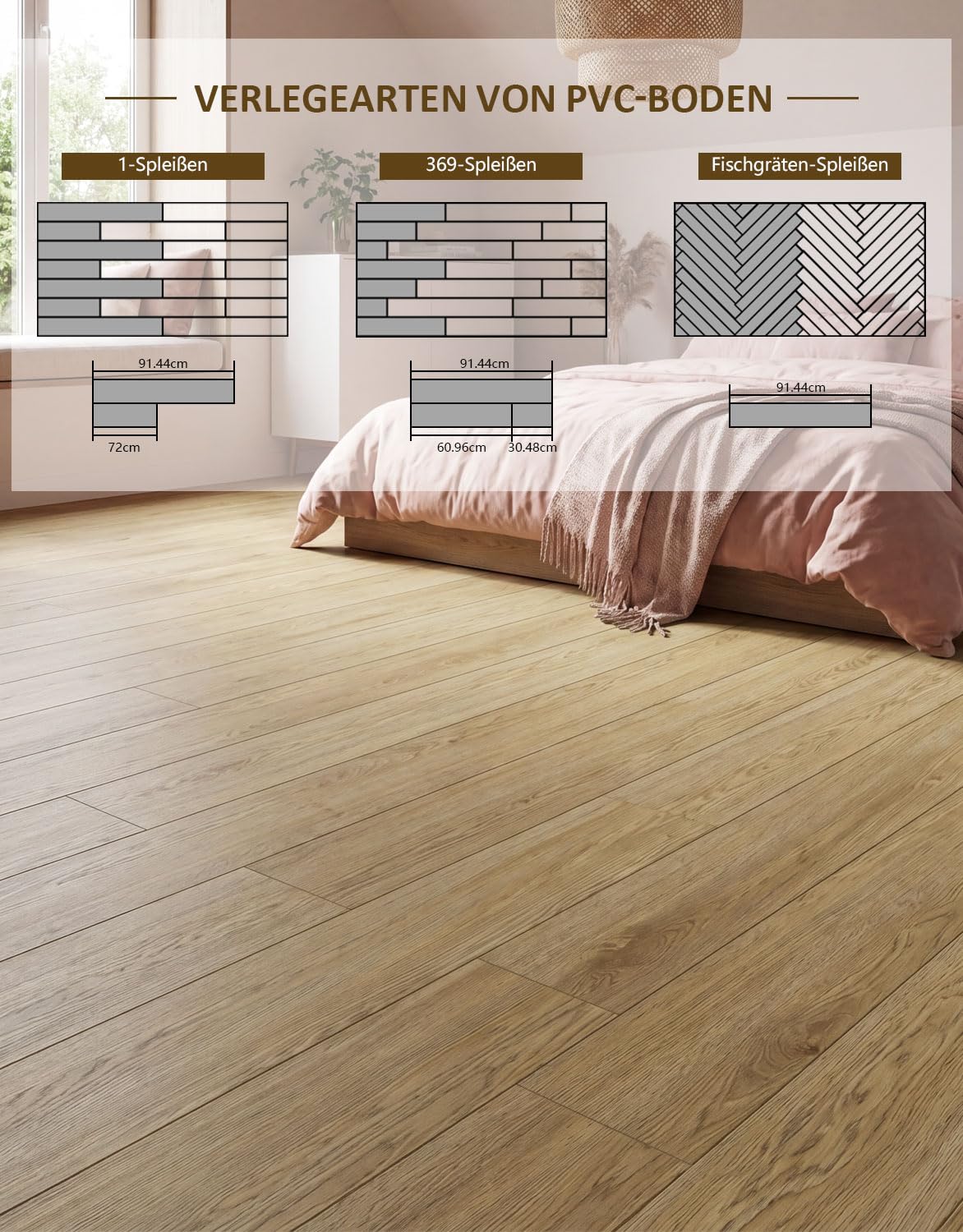 36 unidades – 5 m² PVC suelo autoadhesivo suelo de vinilo baldosas