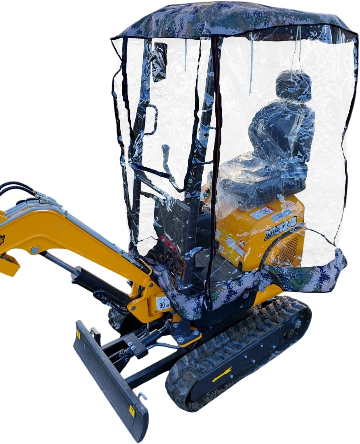 Heavy Duty Mini Digger Rain Cover for Mini Excavators Rhinoceros XN08 XN10 XN12 Waterproof Storage Cover