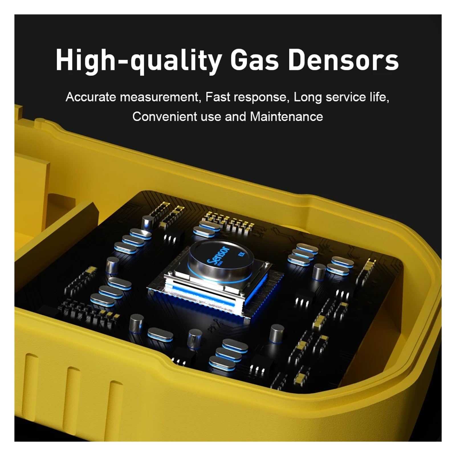 Detector de Gas y oxígeno Industrial portátil, analizador de Fugas de Gas O2, Tres alarmas for Seguridad de la Cocina del hogar