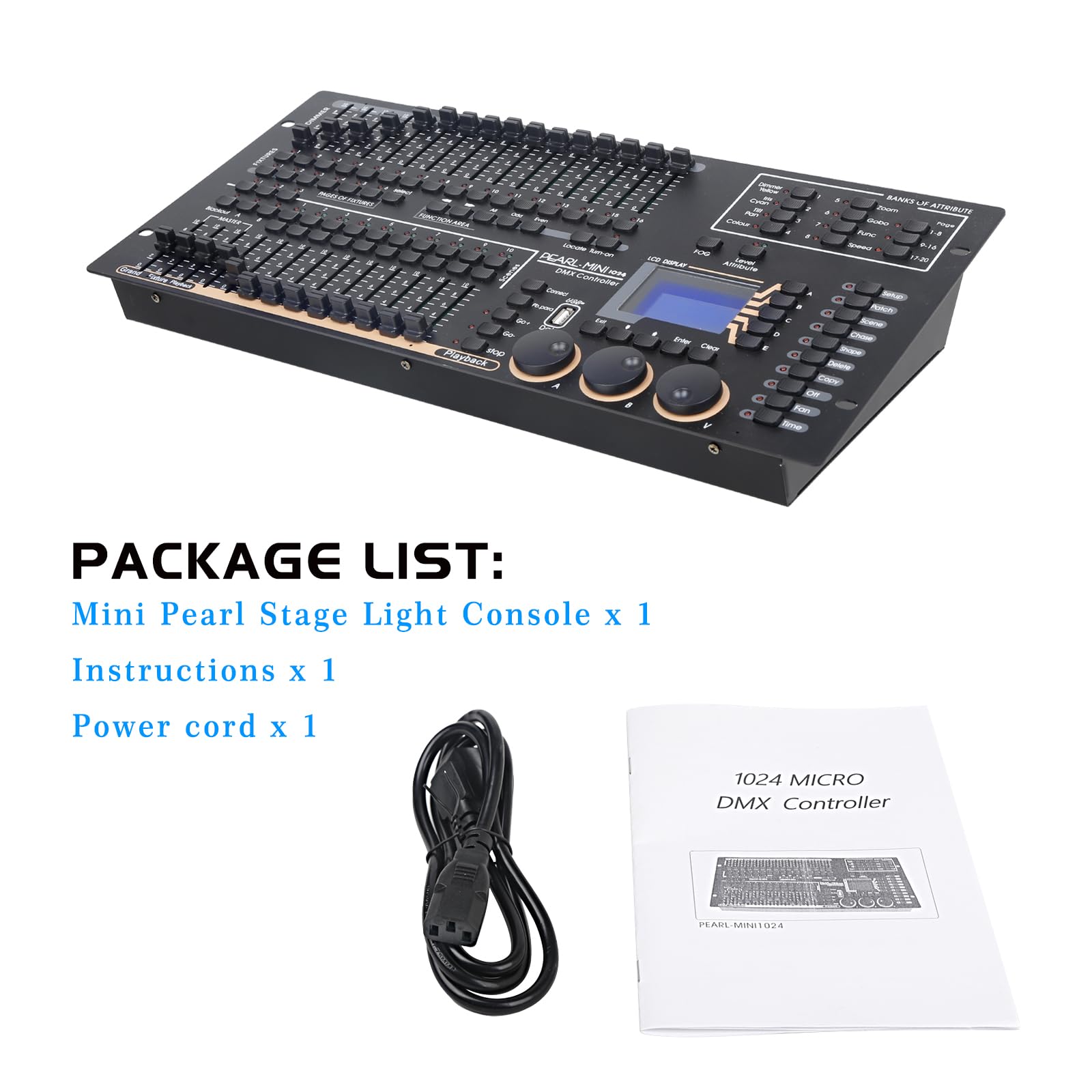 Amazon.com: Professional DMX512 Stage Lighting Controller, Mini