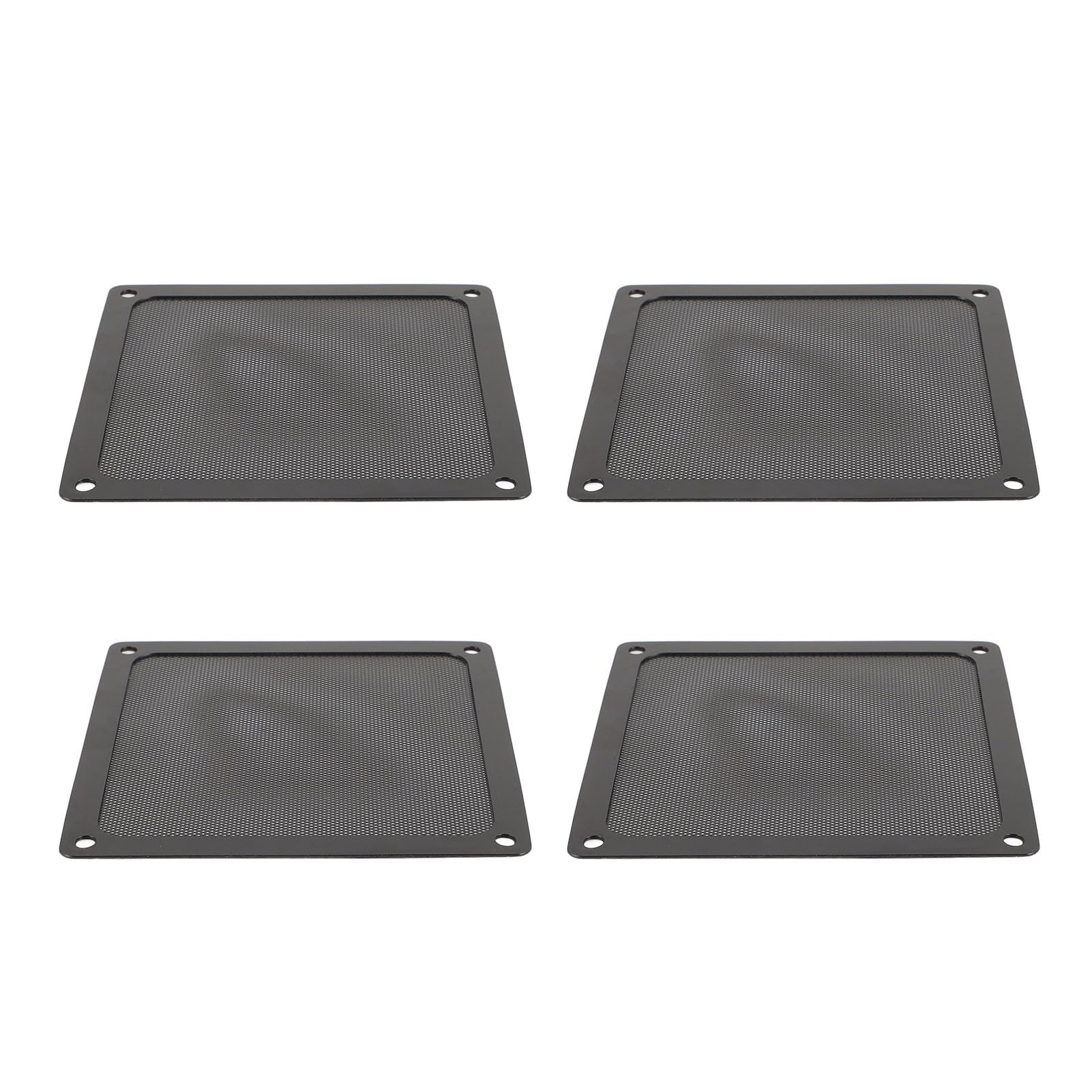 Ejoyous Filtr Przeciwpyłowy Wentylatora PC, Kratki Siatkowe z PCV z ramą magnetyczną i Mocowaniem śrubowym, Osłona Wentylatora 140x140mm do Komputerów i Kurników (BLACK)