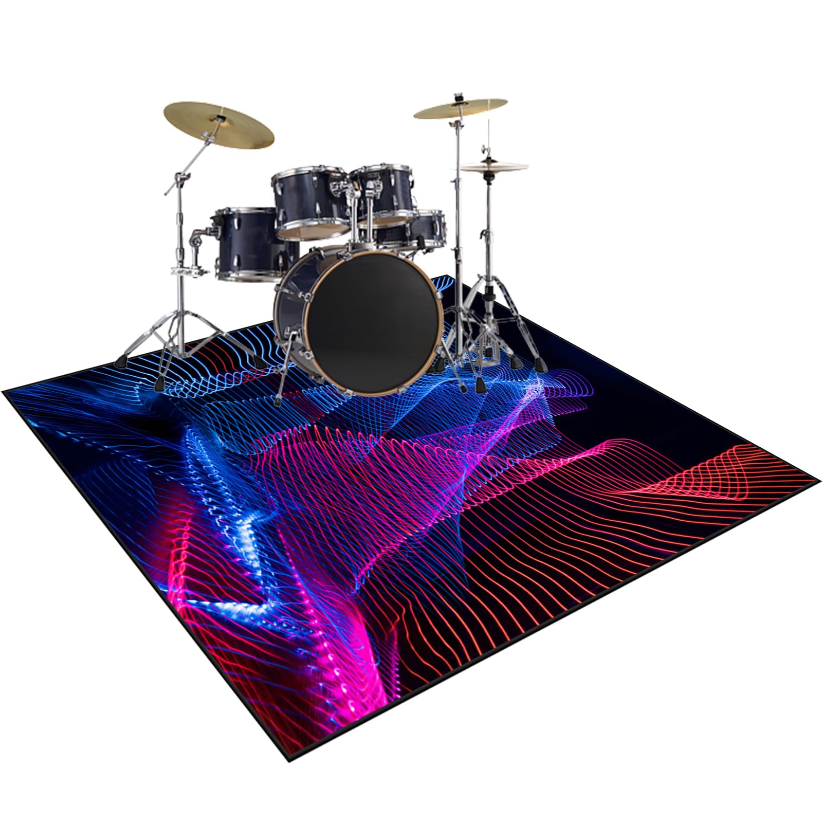 Elektroniczna bateria dywan, maty wodne 110 x 80 cm dywaniki antypoślizgowe bębny, dywaniki bębnowe maty bębnowe do elektronicznych zestawów perkusyjnych i innych dywanów