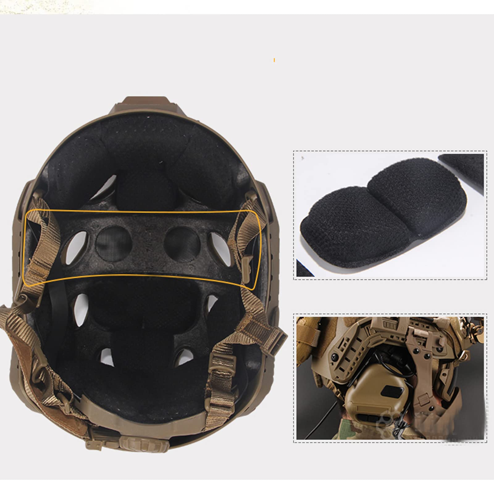 ballistic helmet ops core helmet pads