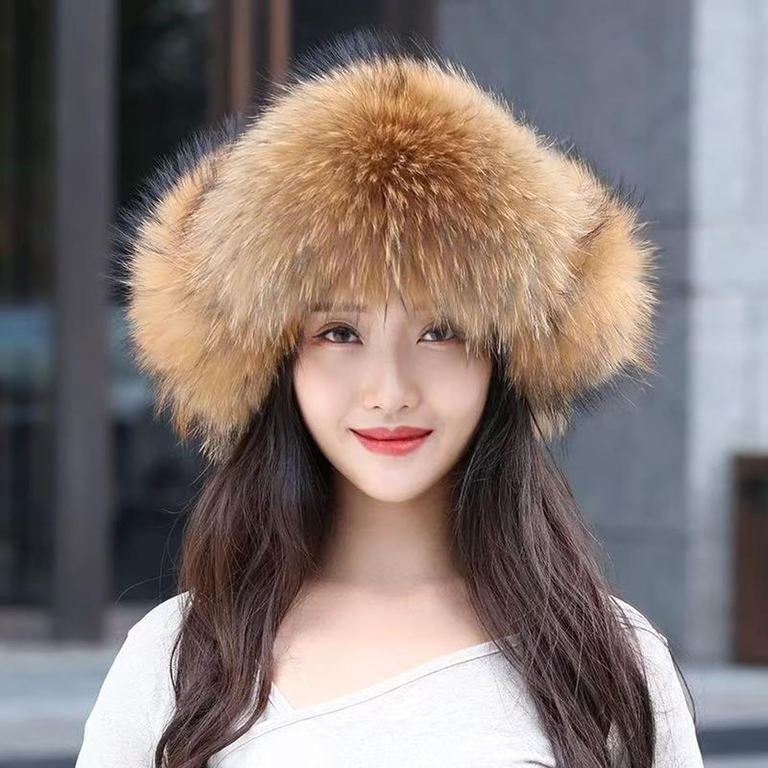 パイロットキャップ 耳あて ロシア 防寒帽 フォックスファー ポンポン付き 真冬 厚手 防風 ユニセックス フライトキャップ もふも