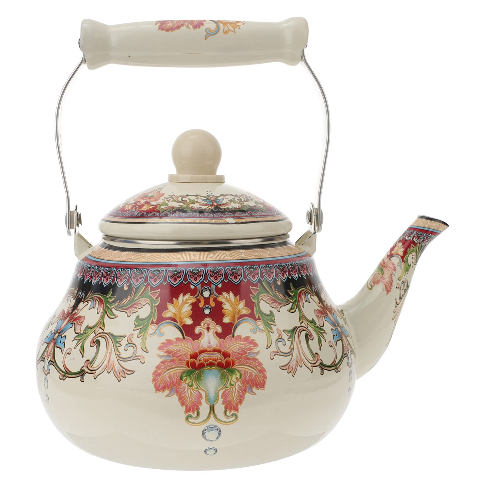 Hervidor de Cocina 2l de Esmalte y Acero Inoxidable para Cocina