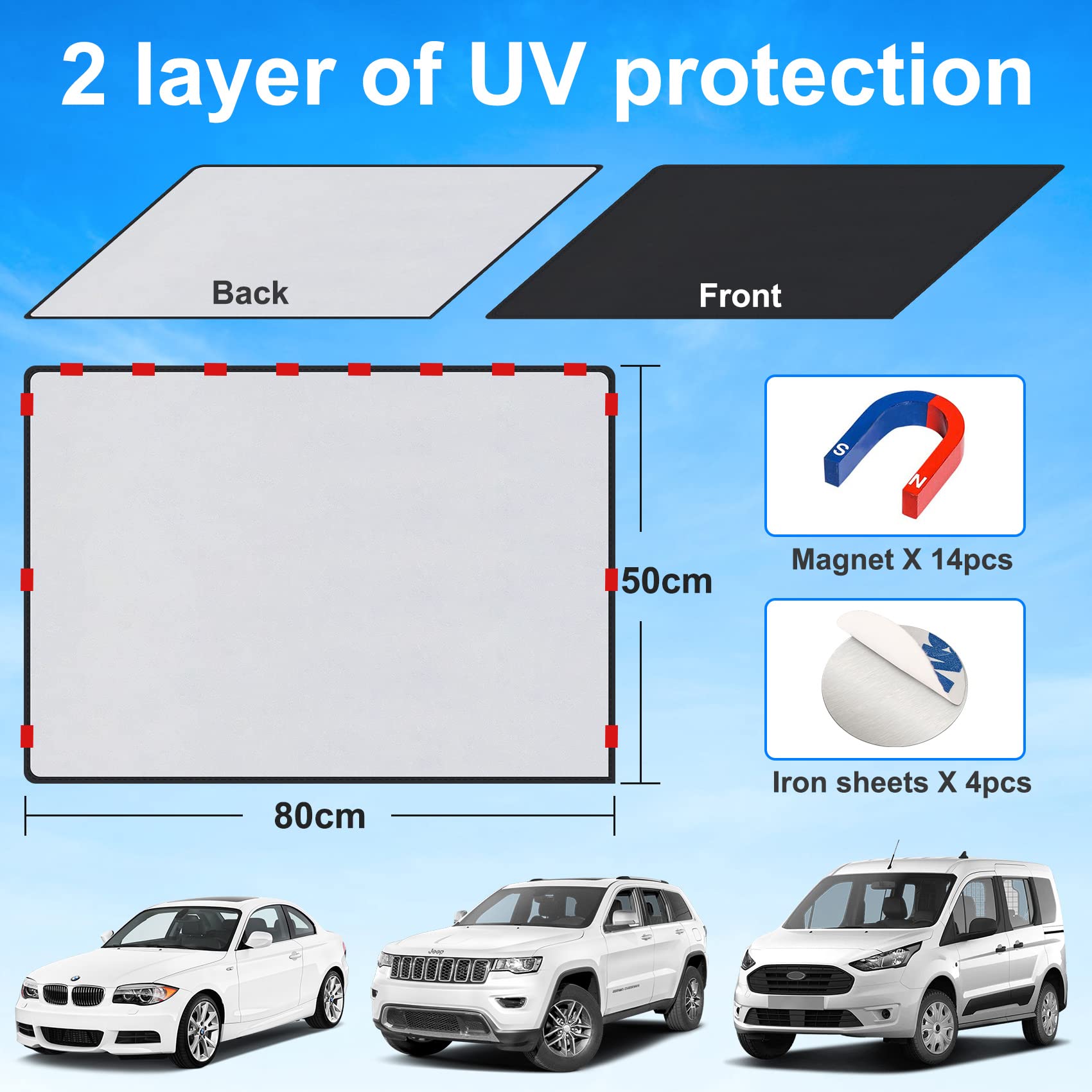 Tendine Parasole Auto Per Bambini - Protezione Solare E UV, Adsorbimento Elettrostatico - Foto 10