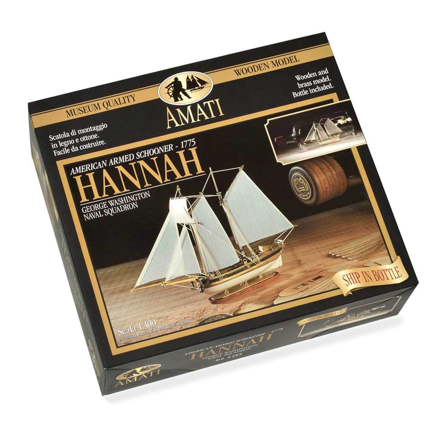 Amati Maquette Bateau en Bois : Kit Hannah